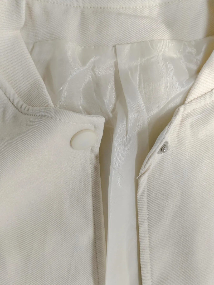 Full Size Cropped Snap Down Jacket Plus Size - Love Salve