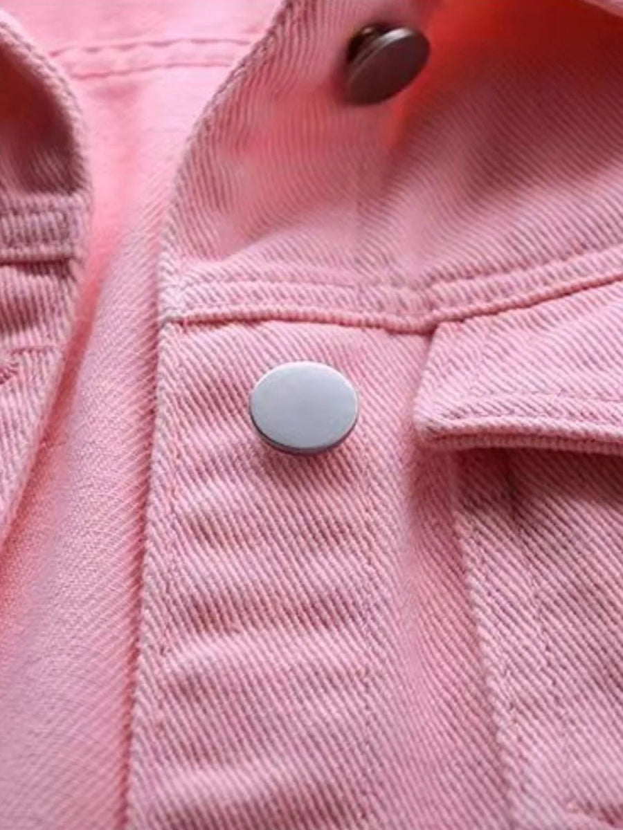 Full Size Sleeveless Frayed Denim Vest Jacket Plus Size - Love Salve