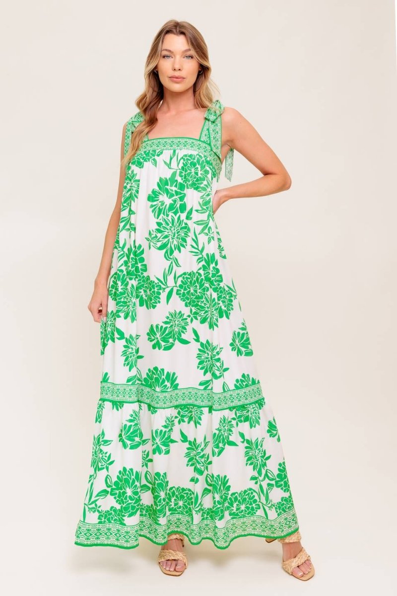 GARDEN TALES WOVEN MAXI DRESS - Love Salve