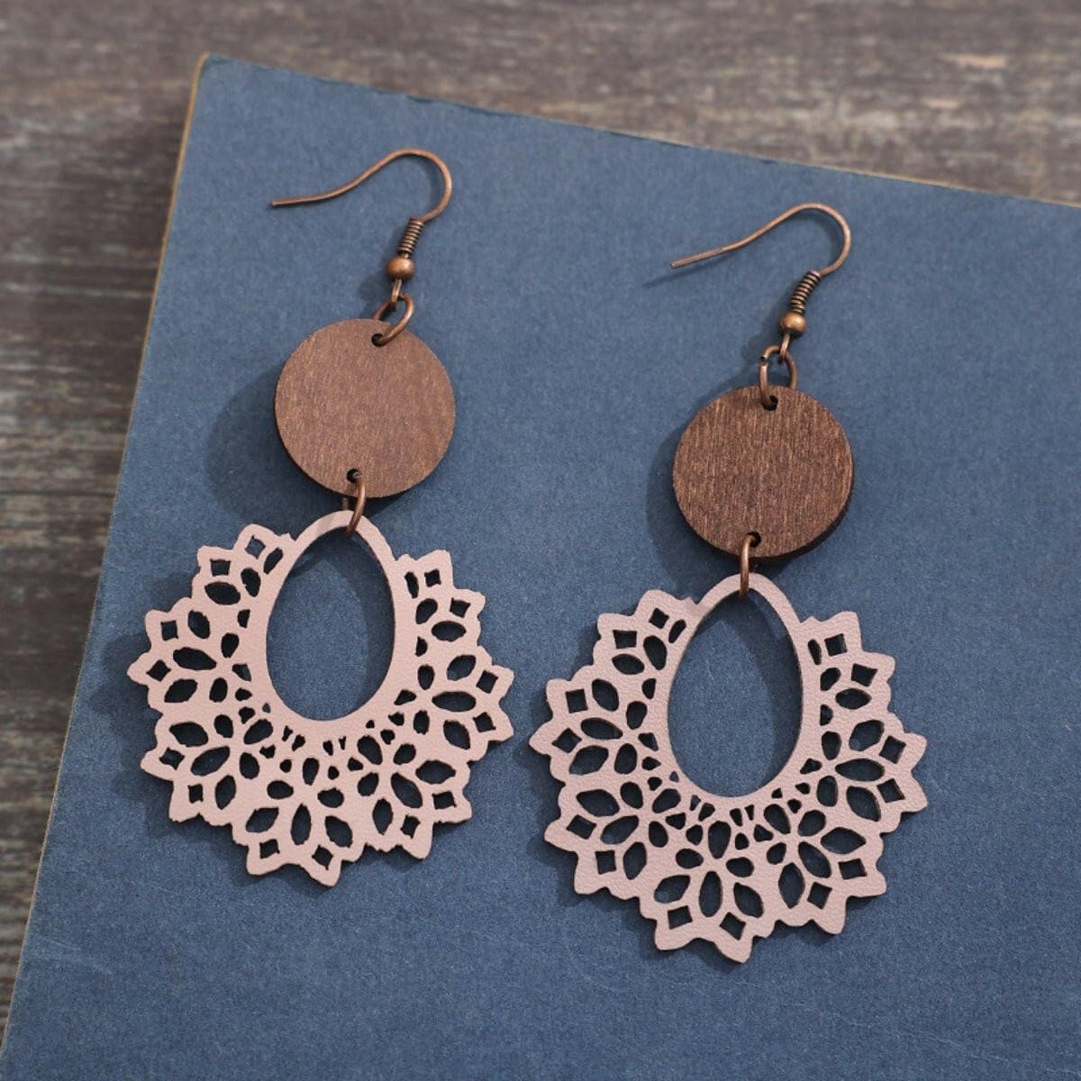 Geometric Cutout Dangle Earrings - Love Salve