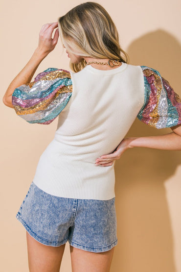 GET CARRIED AWAY SWEATER TOP - Love Salve