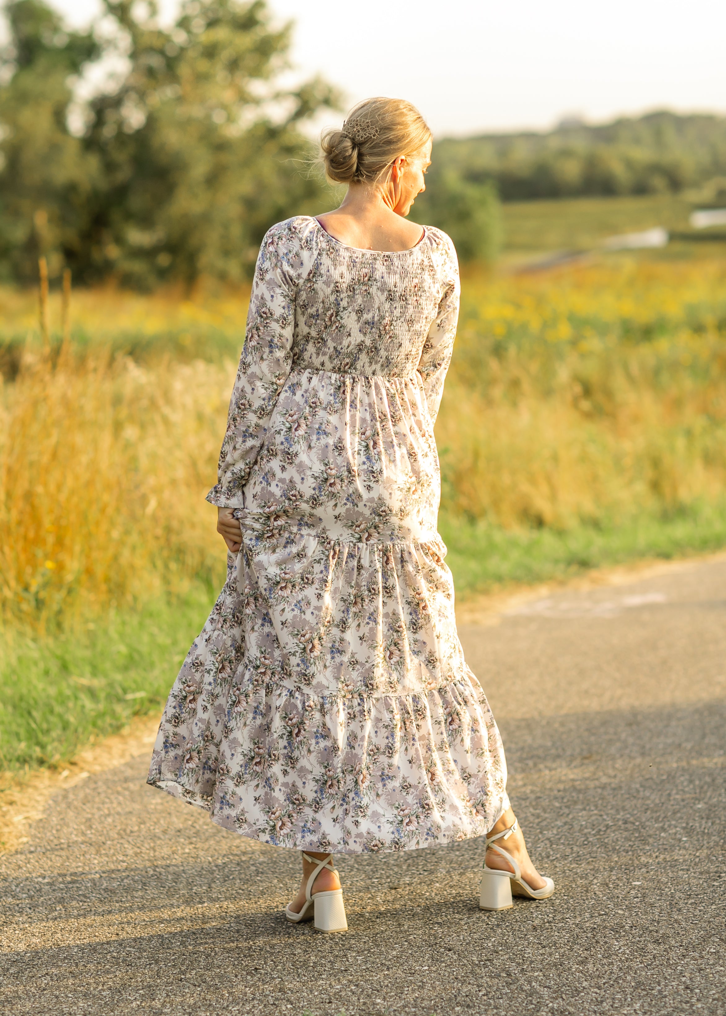 Gia Long Sleeve Maxi Dress Inherit Co.
