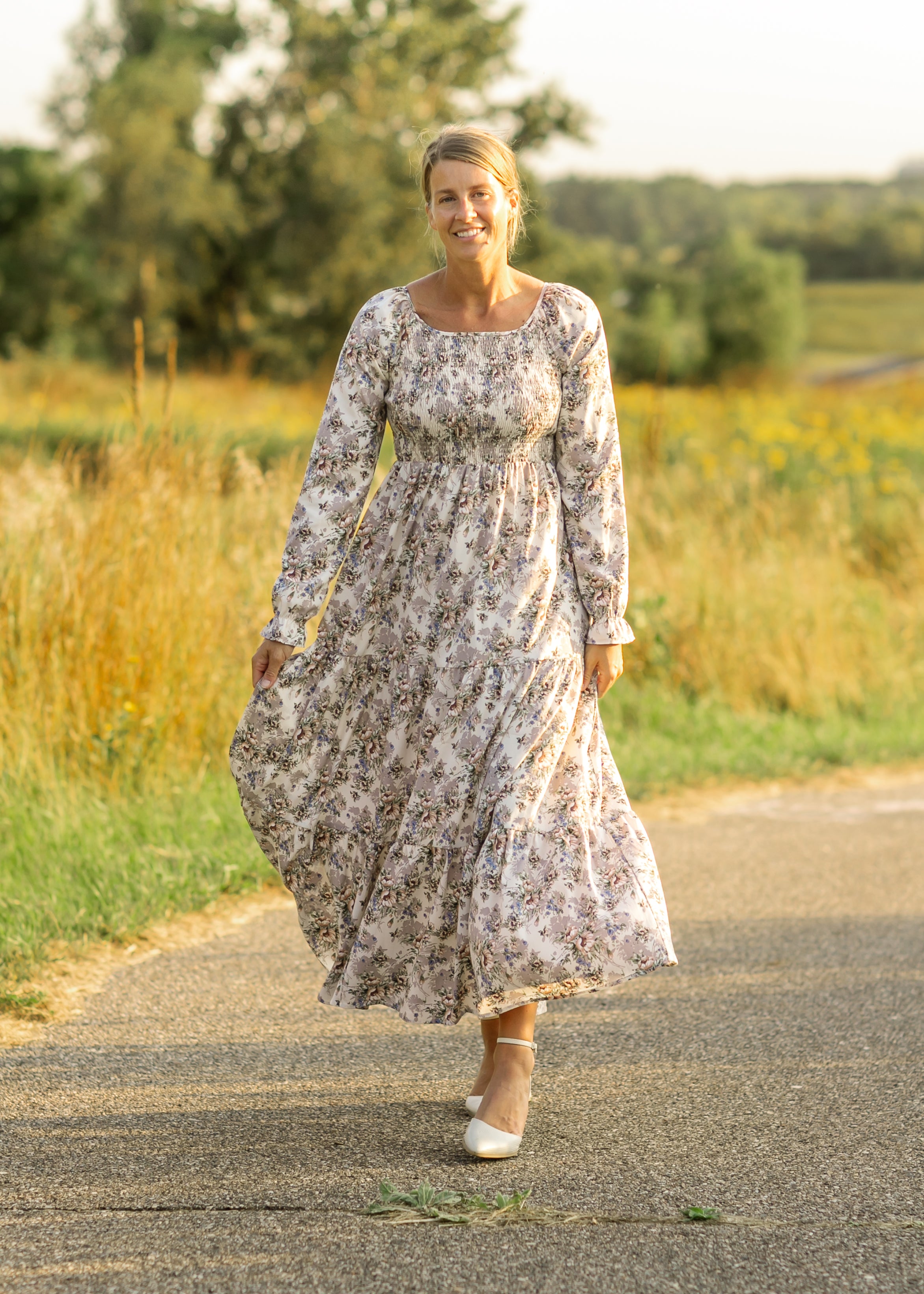 Gia Long Sleeve Maxi Dress Inherit Co.