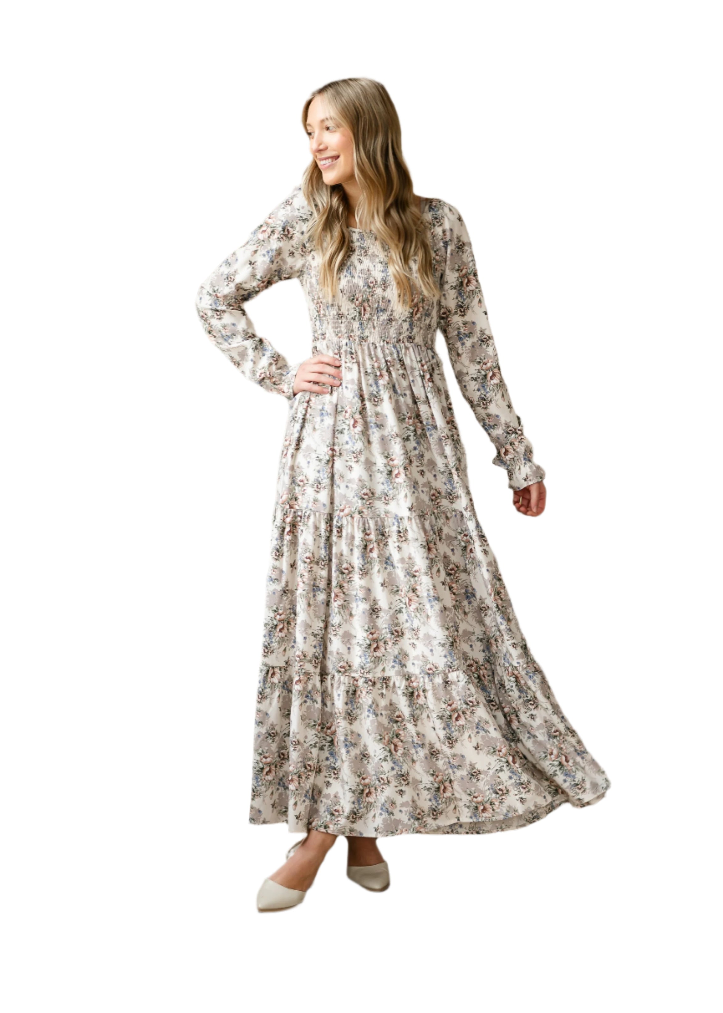 Gia Long Sleeve Maxi Dress Inherit Co.