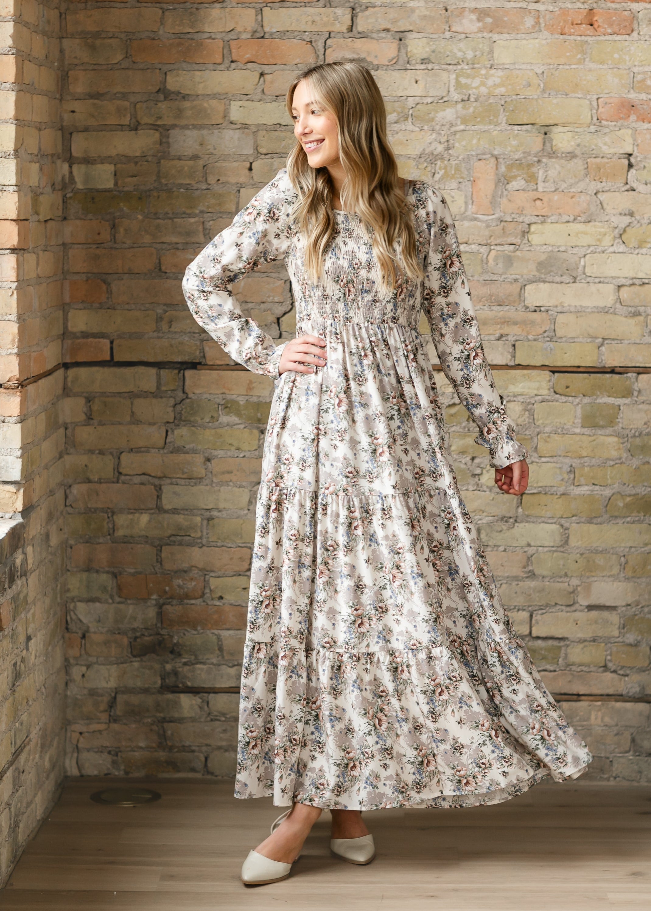 Gia Long Sleeve Maxi Dress Inherit Co.