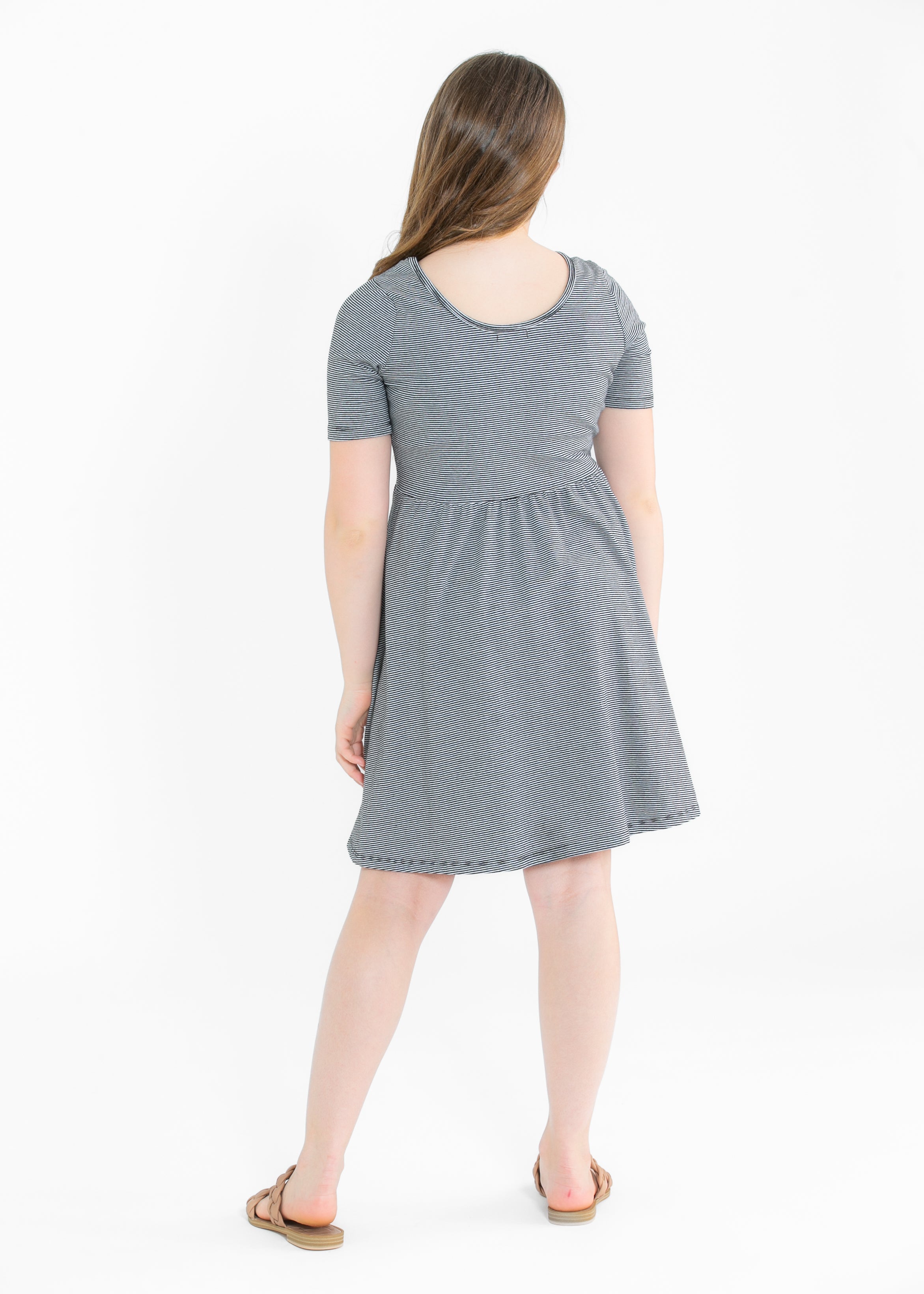 Girl's Saylor Skater Midi Dress Inherit Co.