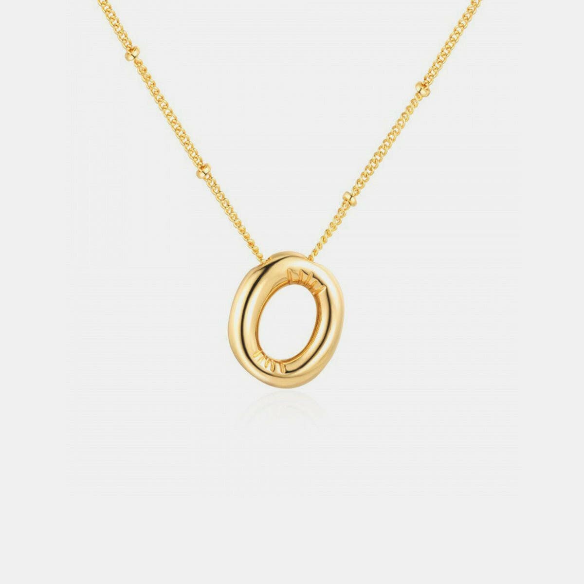 Gold-Plated Letter Pendant Necklace - Love Salve