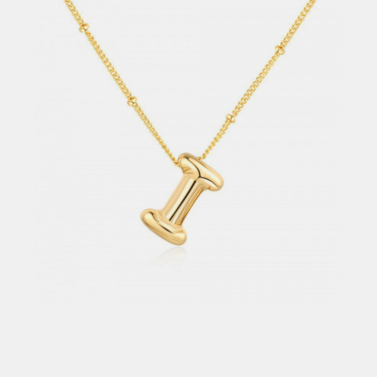 Gold-Plated Letter Pendant Necklace - Love Salve