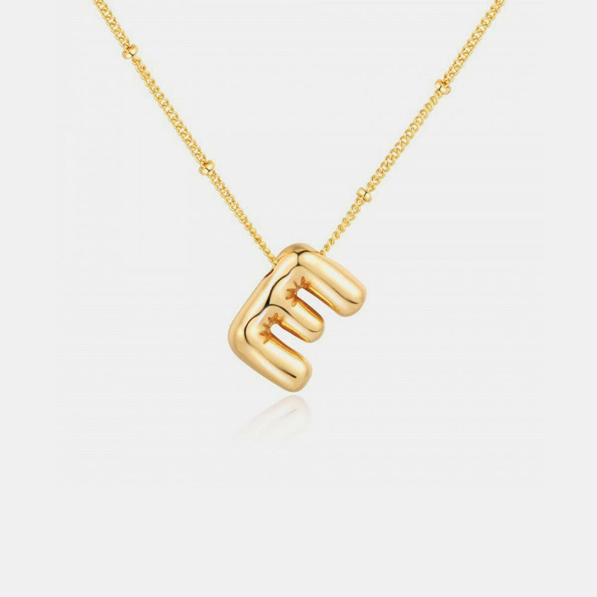 Gold-Plated Letter Pendant Necklace - Love Salve