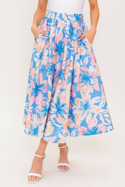 GOLDEN HOUR HARMONY WOVEN TOP AND SKIRT SET - Love Salve