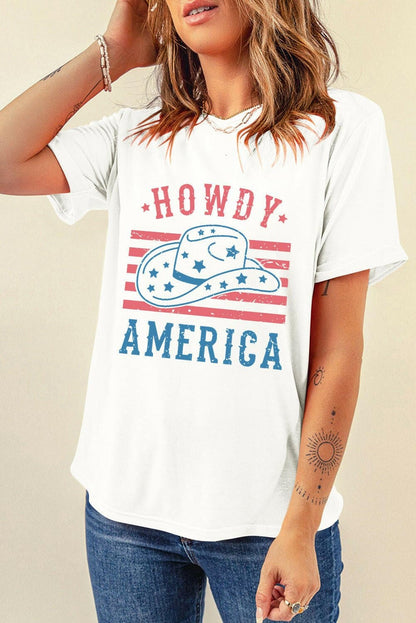 Graphic Round Neck Short Sleeve T-Shirt - Love Salve