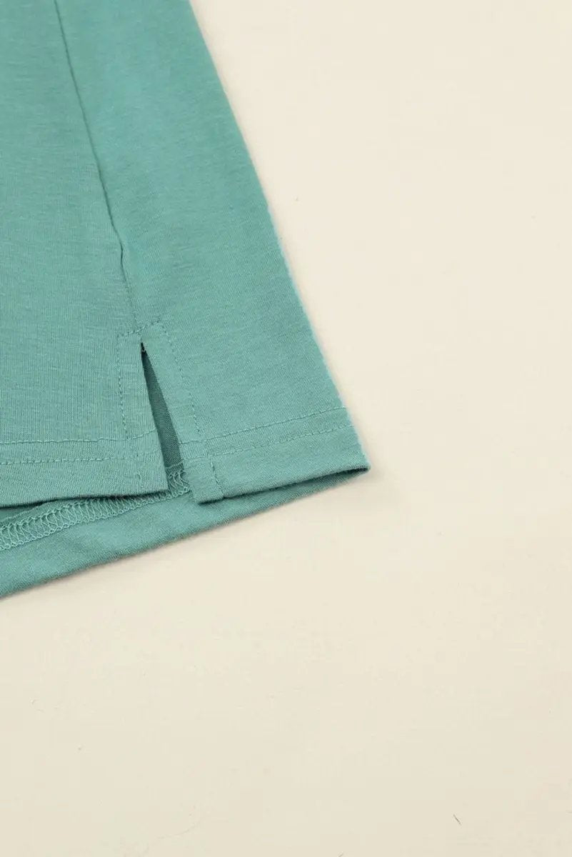 Green Button Up High Waist Long Sleeve Dress - Love Salve 