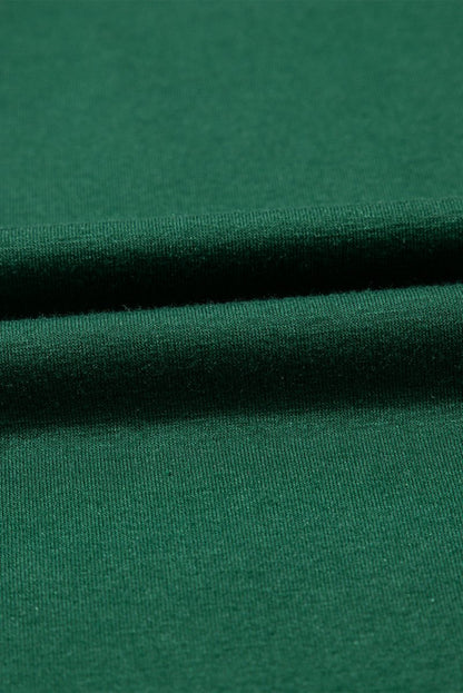 Green Contrast Lace Raglan Sleeve Pleated Detail Shift Dress - Love Salve 