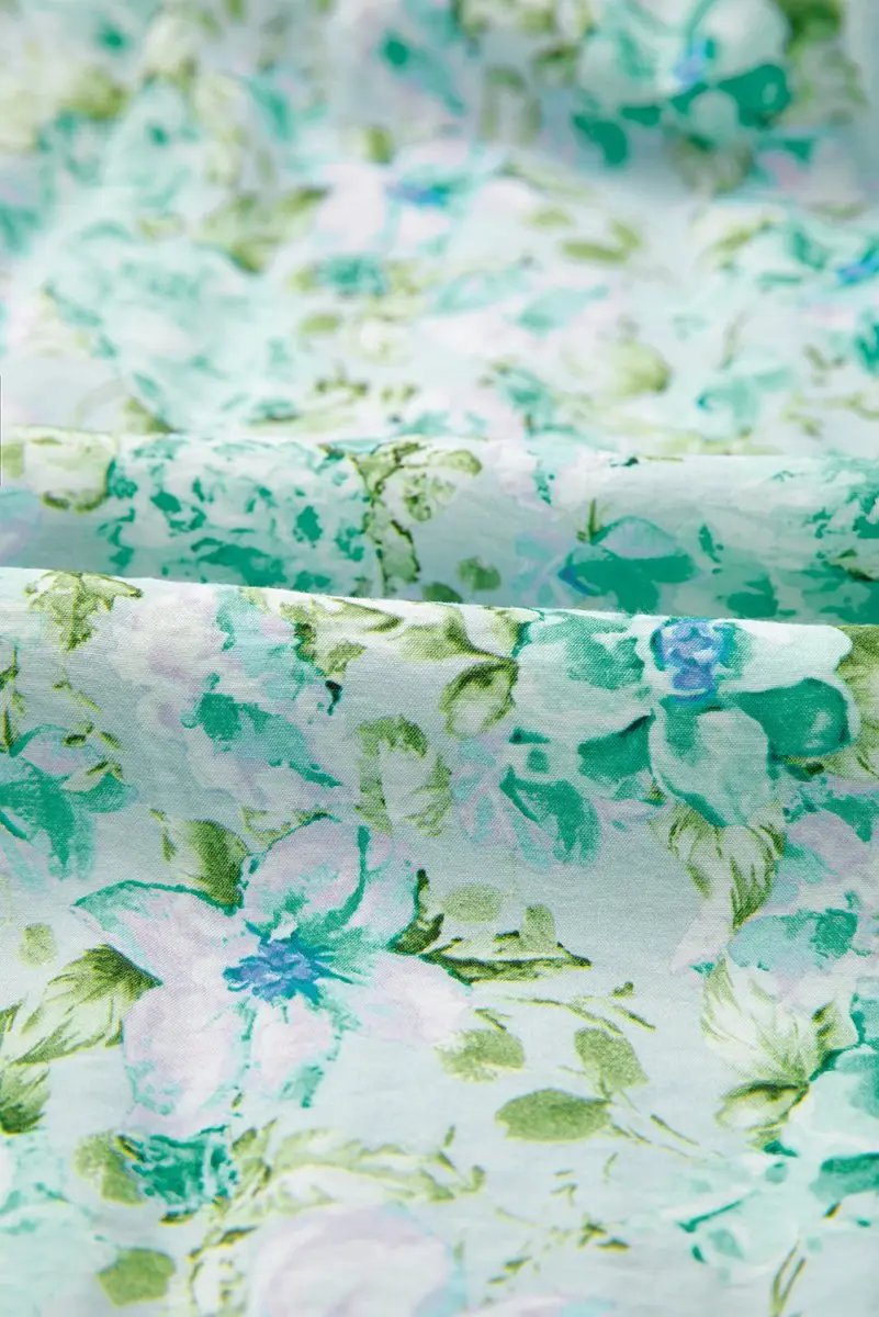 Green Floral Lace Tied Strap Empire Waist Maxi Dress - Love Salve 