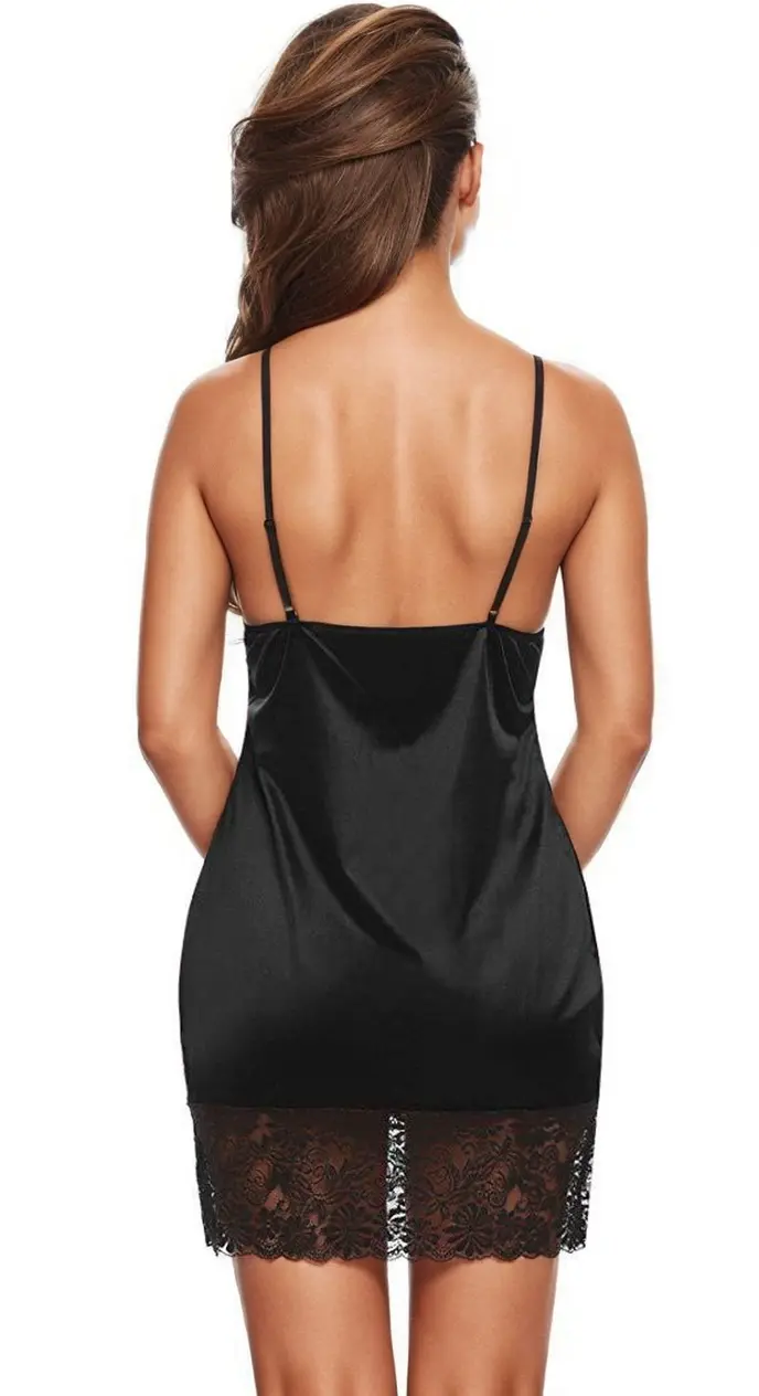 Simply Sexy Satin and Lace Chemise - Love Salve