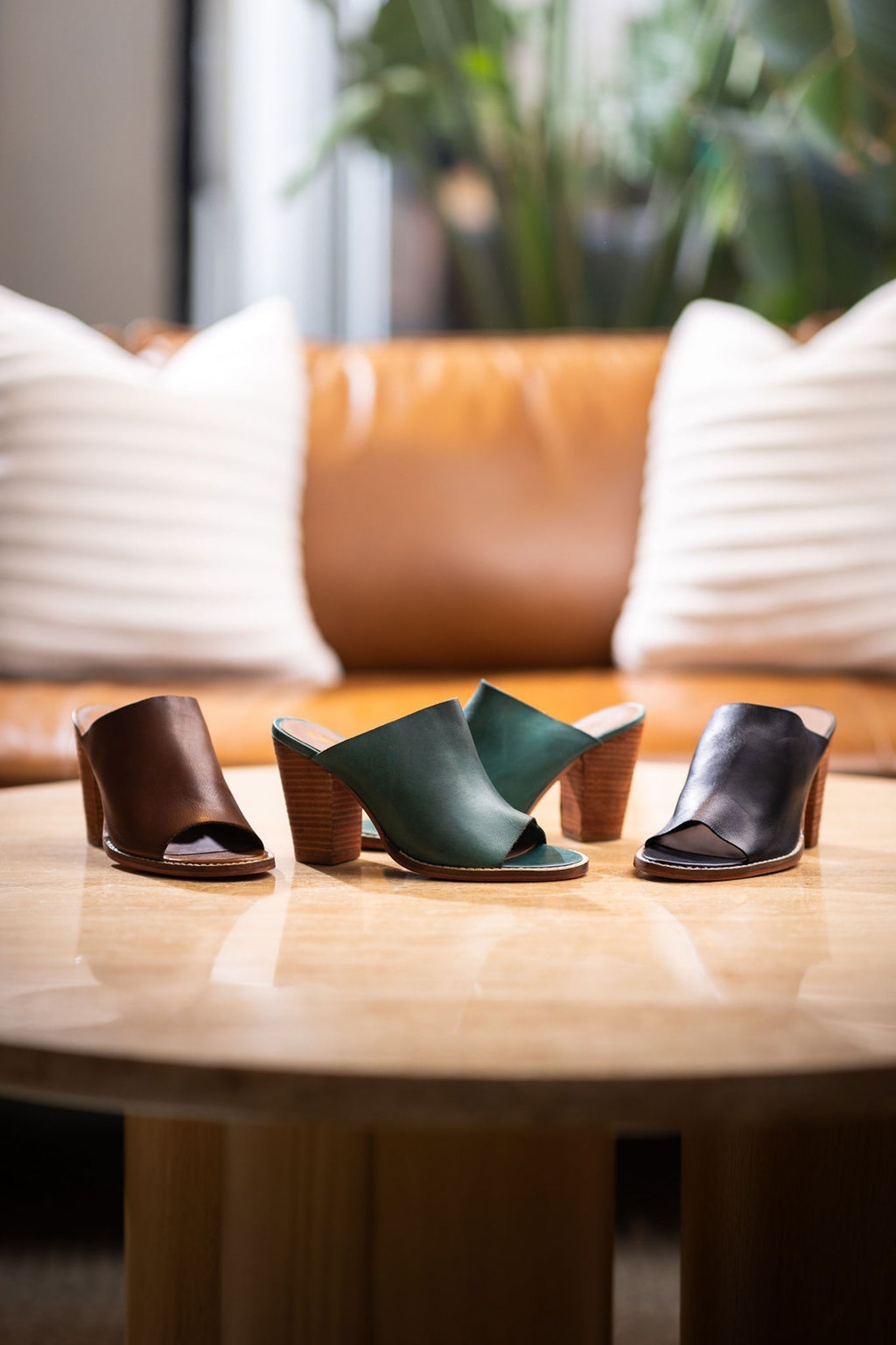 Hallie Black Heeled Sandal Leather Upper Padded Footbed Naughty Monkey