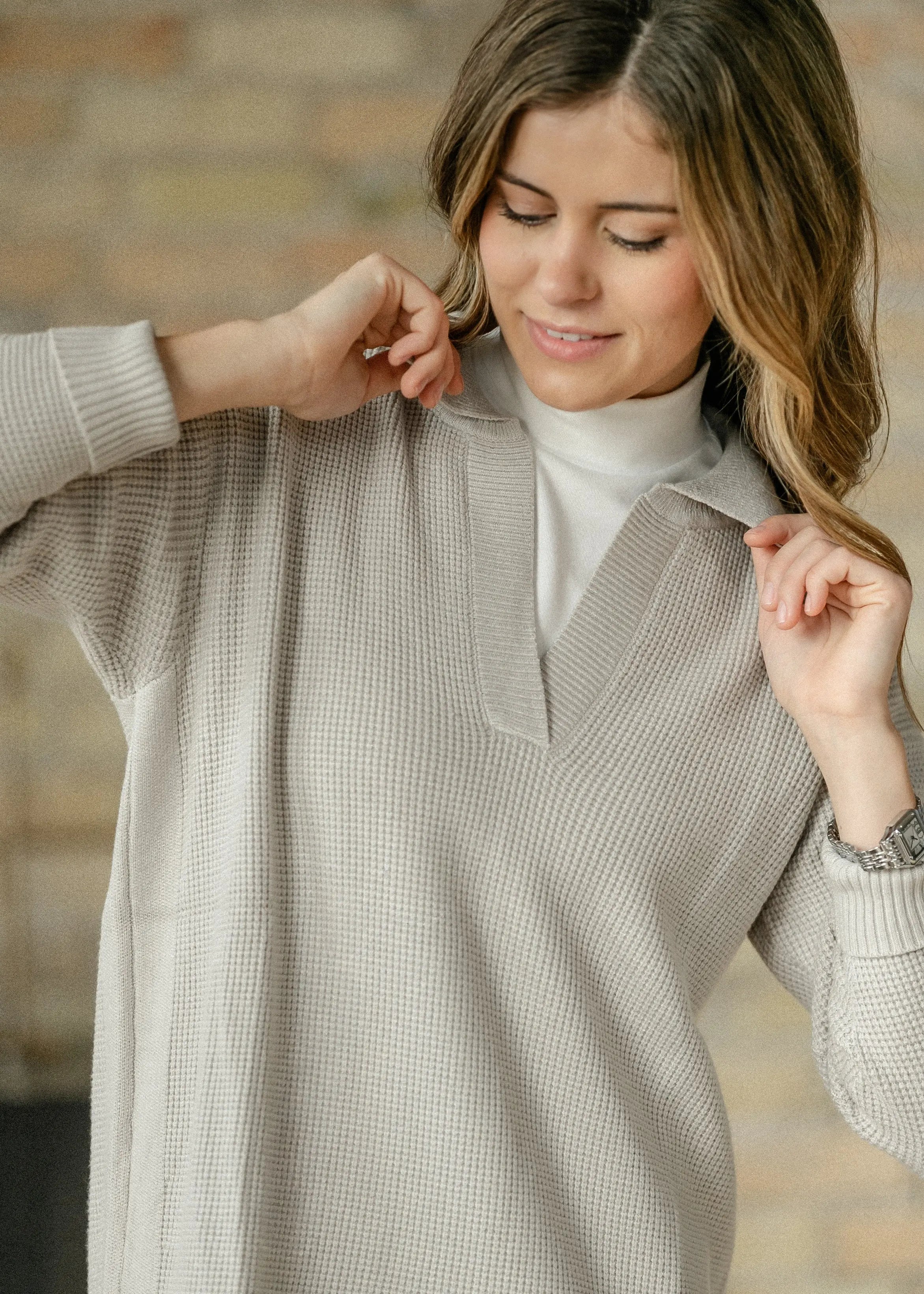 Hampton Waffle Knit Dress Inherit Co.