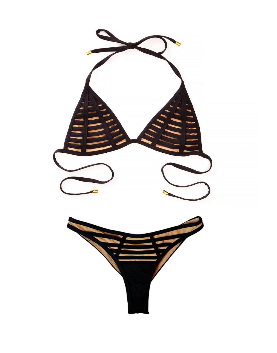 Hard Summer Triangle Top - Black - Love Salve