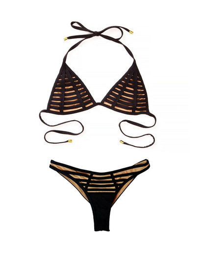 Hard Summer Triangle Top - Black - Love Salve