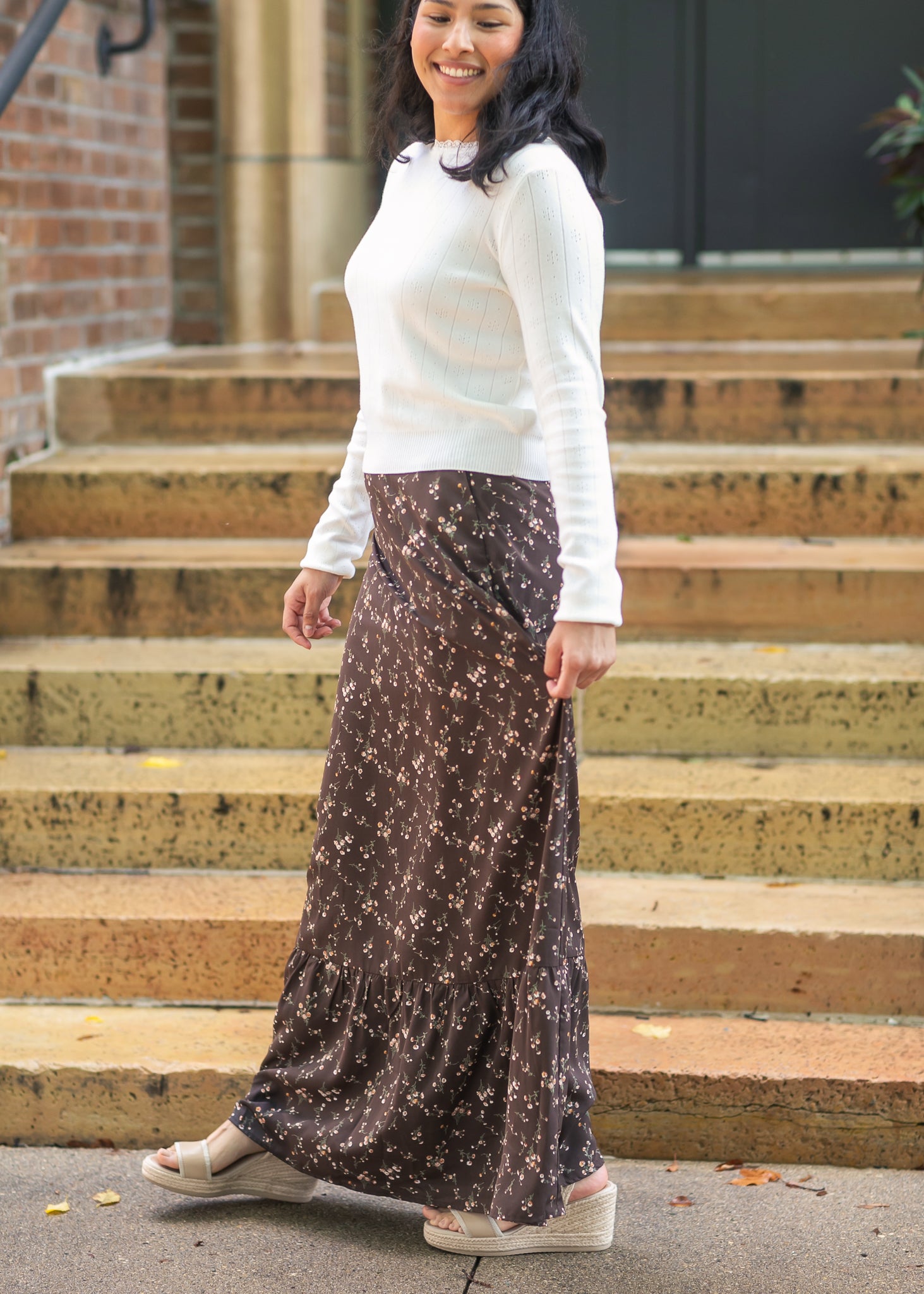 Havyn Lined Maxi Skirt Inherit Co.