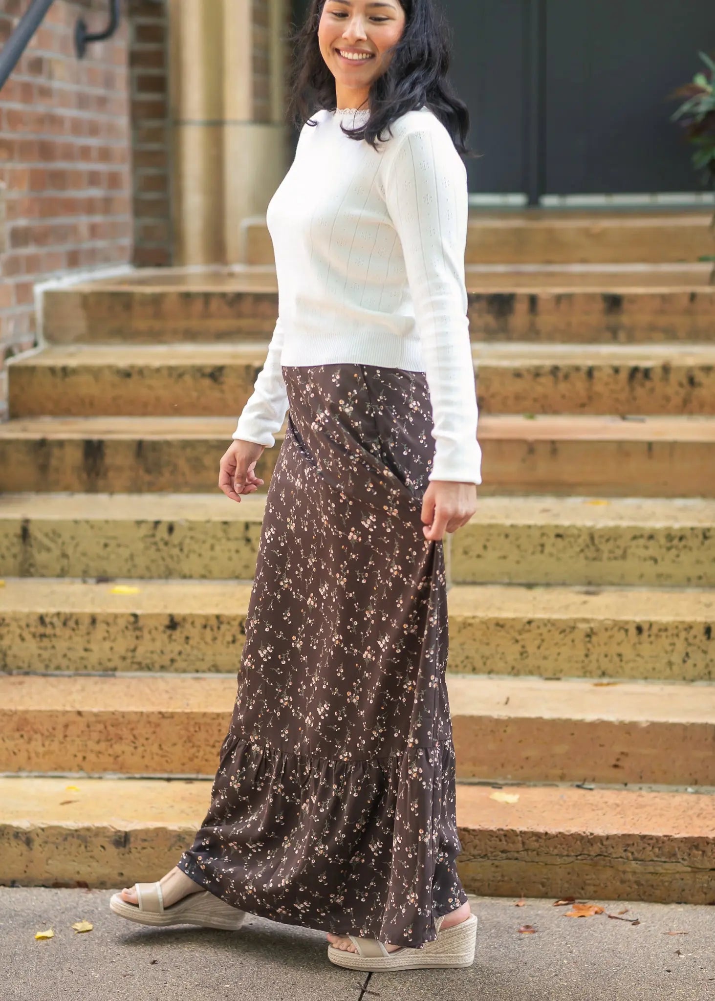 Havyn Lined Maxi Skirt Inherit Co.