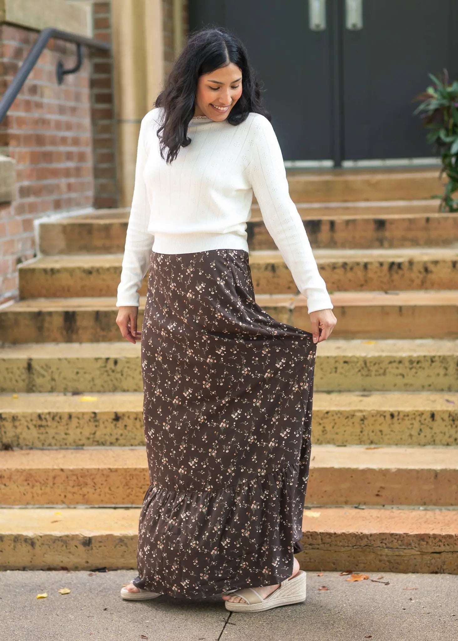 Havyn Lined Maxi Skirt Inherit Co.