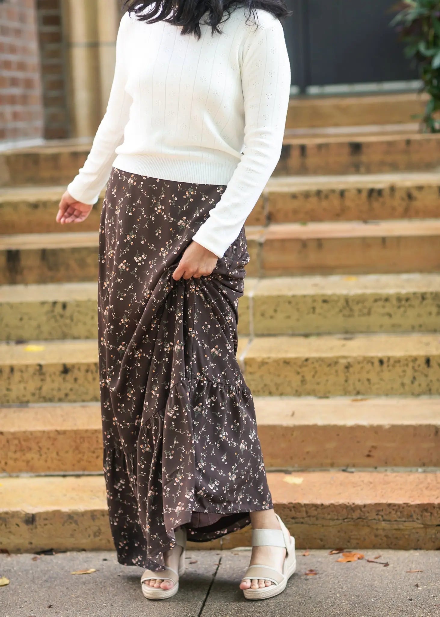 Havyn Lined Maxi Skirt Inherit Co.
