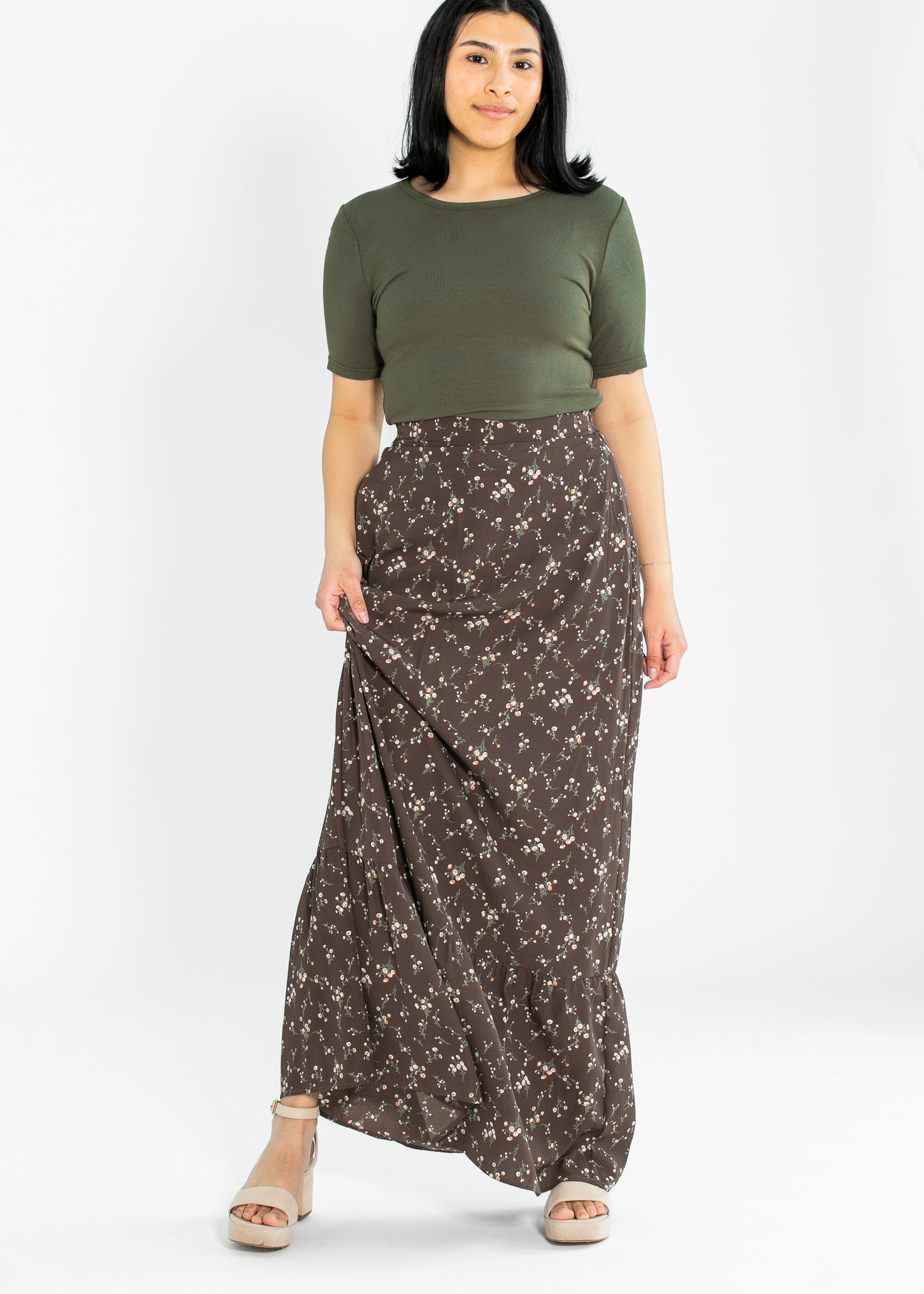 Havyn Lined Maxi Skirt Inherit Co.