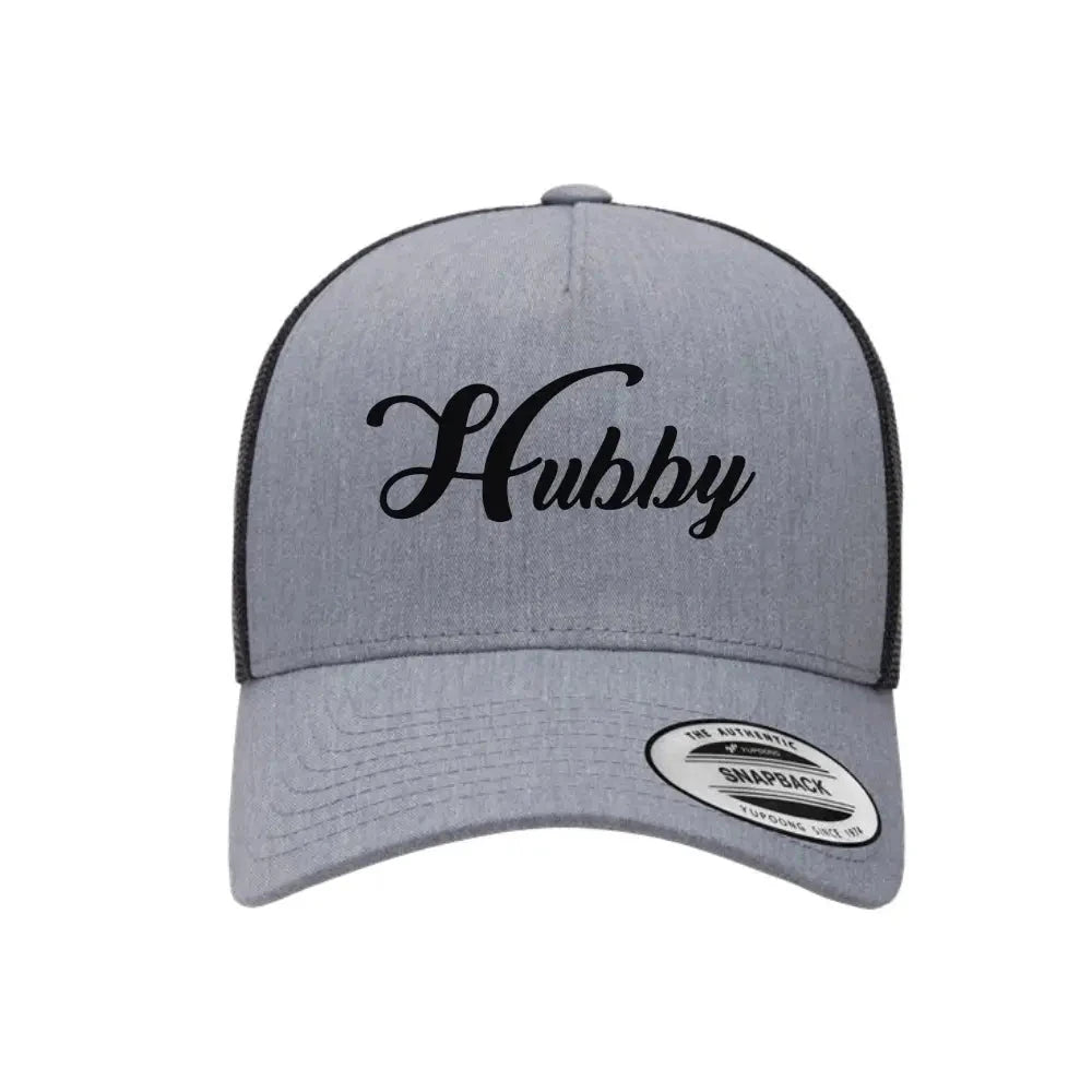 Embroidered Hubby Trucker Hat – Classic Mesh Cap for Wedding or Anniversary Adorb.co