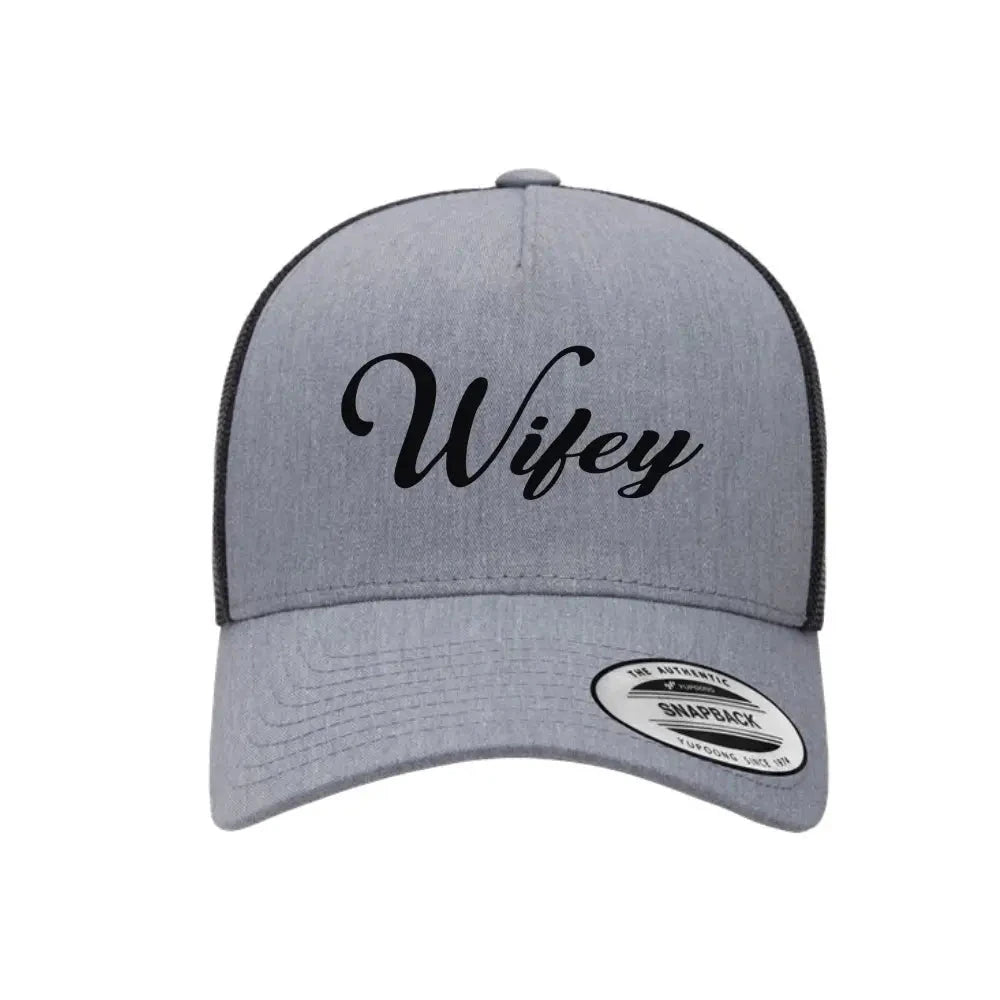 Embroidered Wifey Trucker Hat – Classic Mesh Cap for Wedding or Anniversary Adorb.co