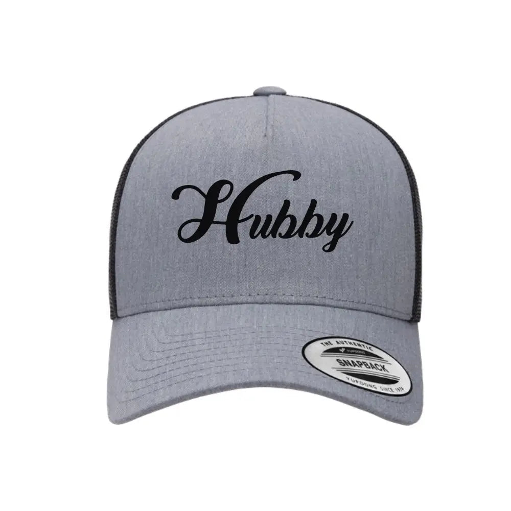 Embroidered Hubby Trucker Hat – Classic Mesh Cap for Wedding or Anniversary Adorb.co