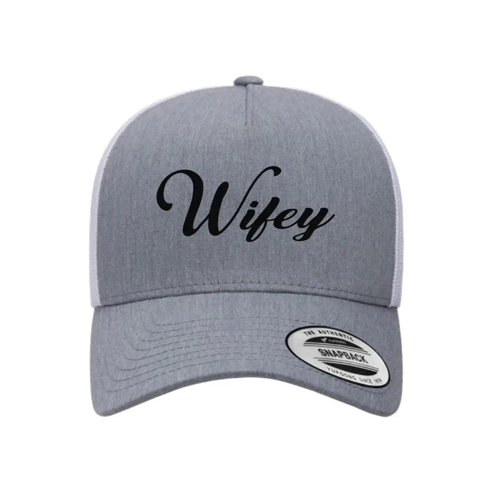 Embroidered Wifey Trucker Hat – Classic Mesh Cap for Wedding or Anniversary Adorb.co