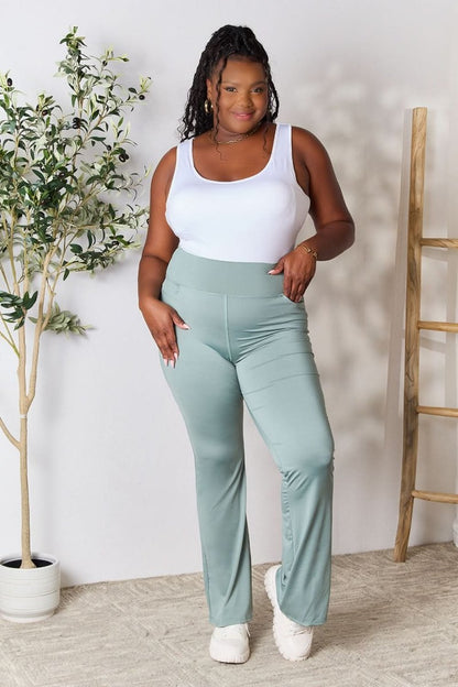 Heimish Full Size Wide Waistband Sports Pants - Love Salve 