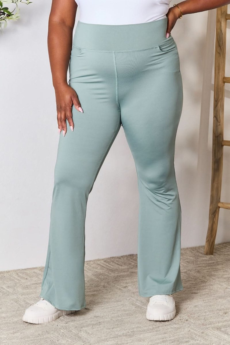 Heimish Full Size Wide Waistband Sports Pants - Love Salve 