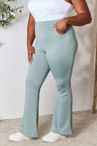 Heimish Full Size Wide Waistband Sports Pants - Love Salve 