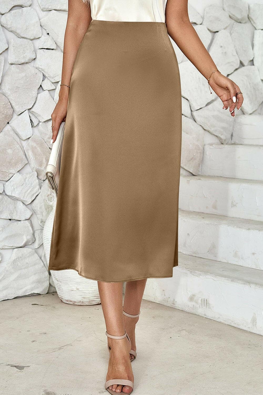 High Waist Midi Skirt - Love Salve