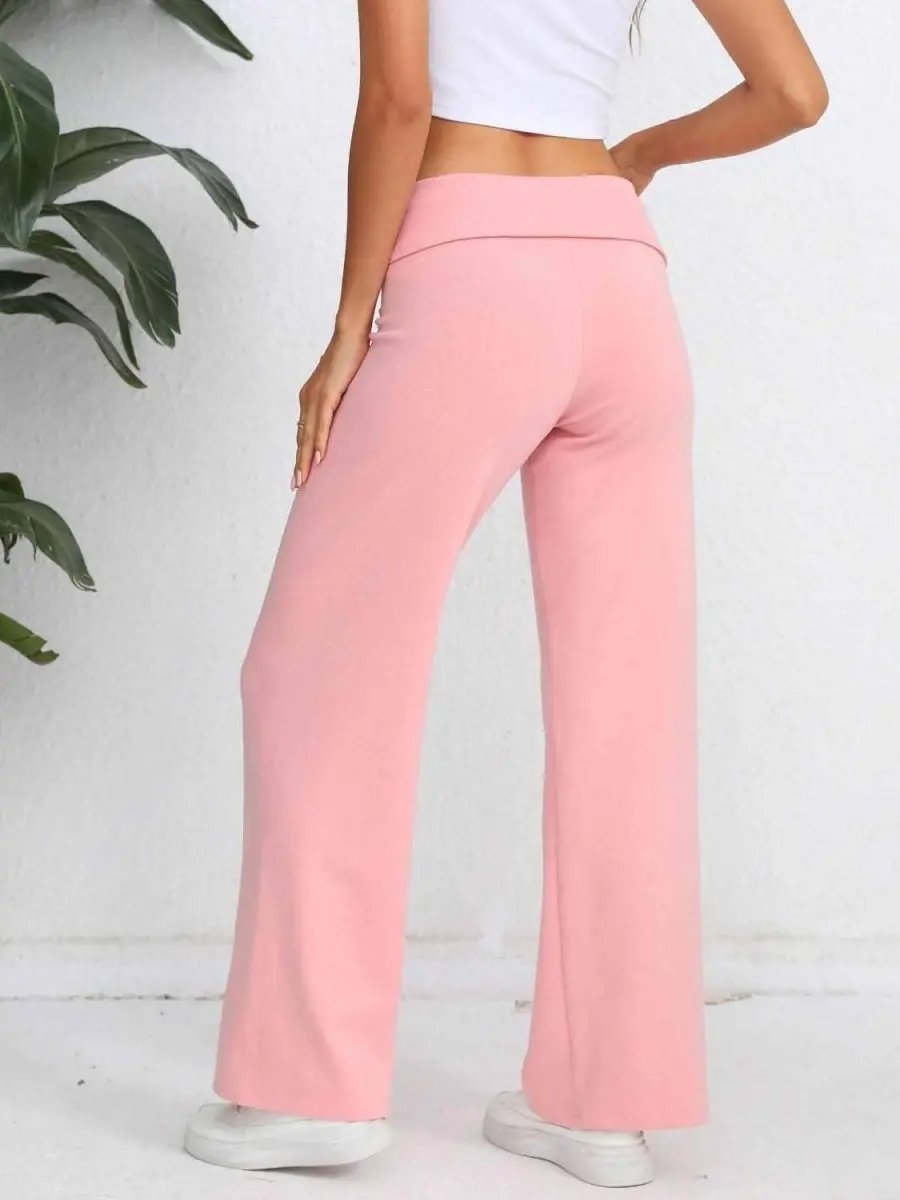 High-Waisted Wide Leg Trousers - Love Salve 