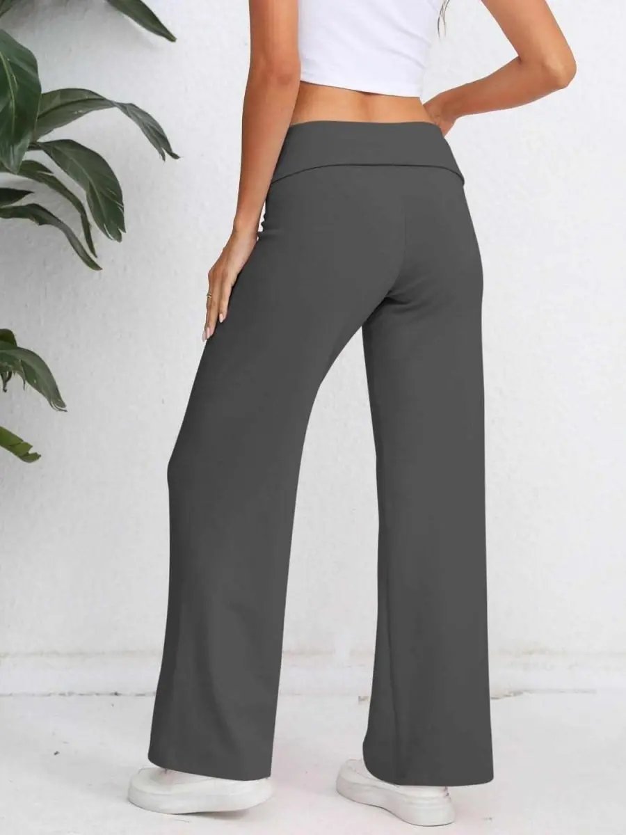 High-Waisted Wide Leg Trousers - Love Salve 