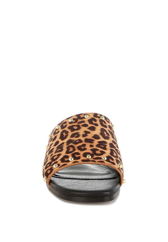 Hilsa Leopard Print Slip-On Flats for Stylish Comfort - Love Salve 
