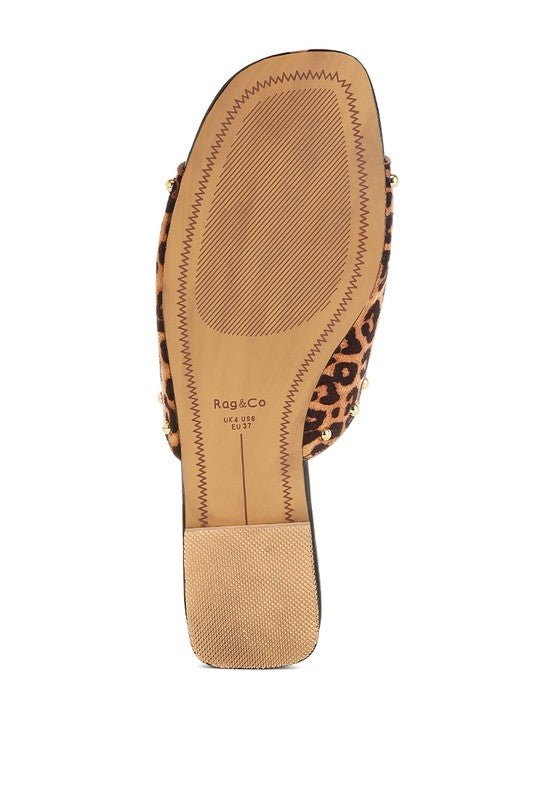 Hilsa Leopard Print Slip-On Flats for Stylish Comfort - Love Salve 