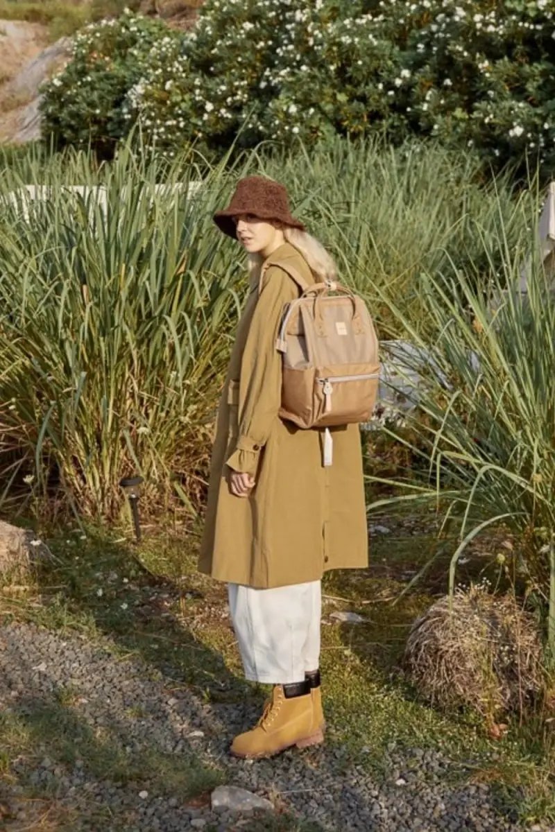 Himawari Water Resistant Canvas Backpack Bag with Side Pockets - Love Salve 