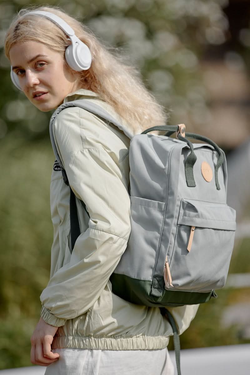 Himawari Waterproof Canvas Backpack Bag with Side Pockets - Love Salve