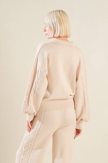 HOLD YOUR GAZE SWEATER KNIT TOP - Love Salve