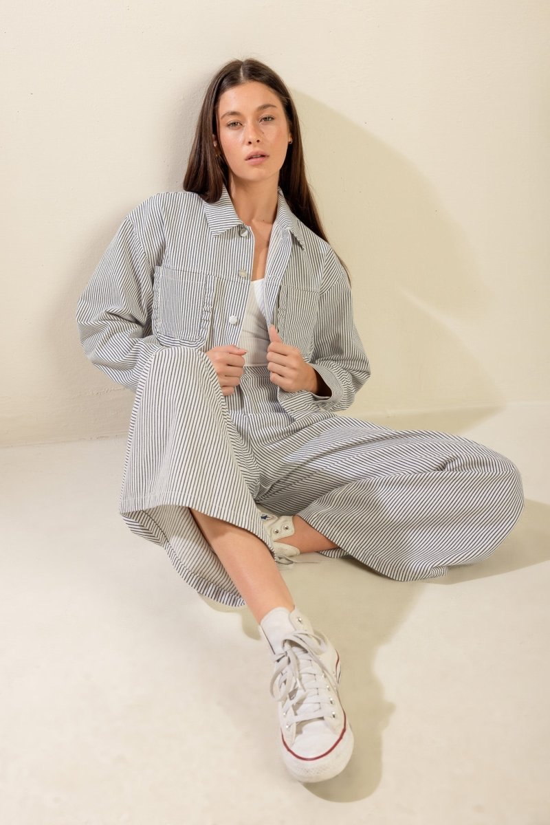 HONESTLY LOVE YOU TWILL CROP JACKET - Love Salve