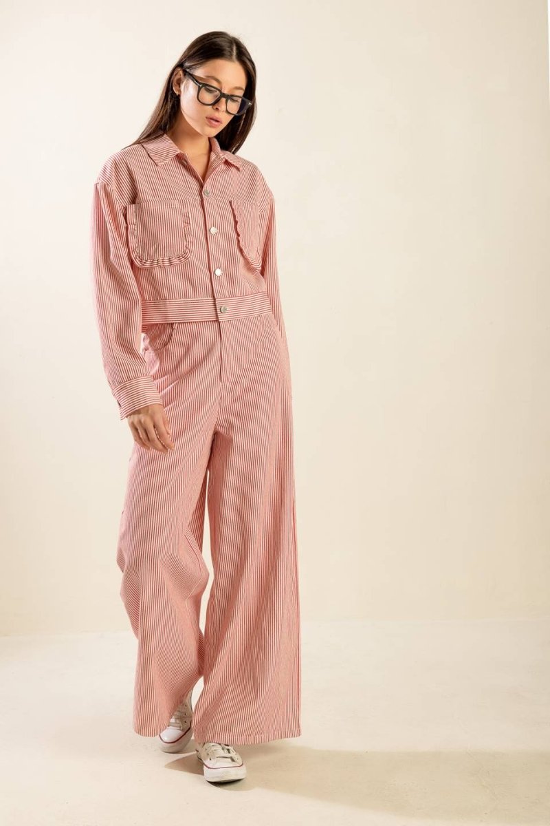 HONESTLY LOVE YOU TWILL CROP JACKET - Love Salve