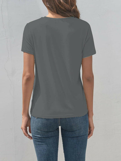 Horse Round Neck Short Sleeve T-Shirt - Love Salve