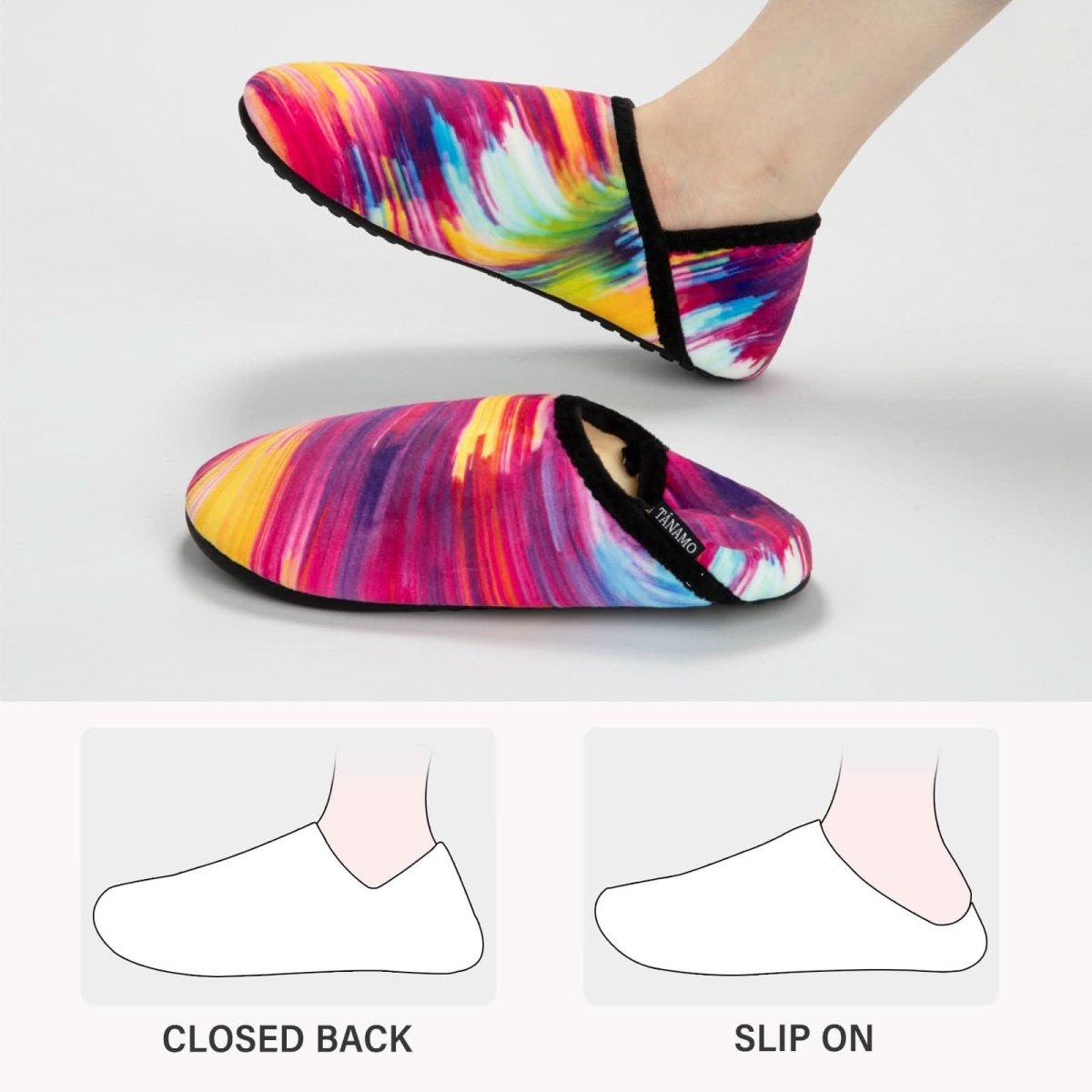 House Slippers for Women Men Indoor Barefoot Slippers Socks Furry Slip on House Shoes Cozy Comfy Slippers for Home Bedroom Travel Yoga - Love Salve 