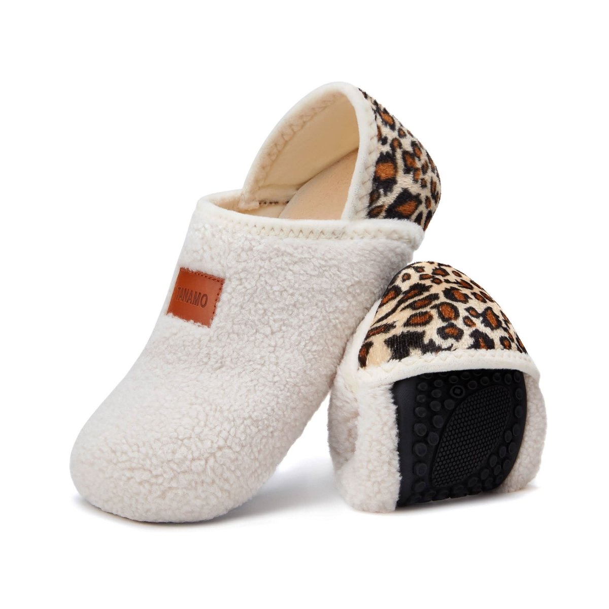 House Slippers for Women Men Indoor Barefoot Slippers Socks Furry Slip on House Shoes Cozy Comfy Slippers for Home Bedroom Travel Yoga - Love Salve 