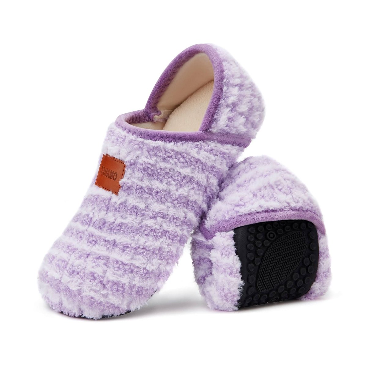 House Slippers for Women Men Indoor Barefoot Slippers Socks Furry Slip on House Shoes Cozy Comfy Slippers for Home Bedroom Travel Yoga - Love Salve 