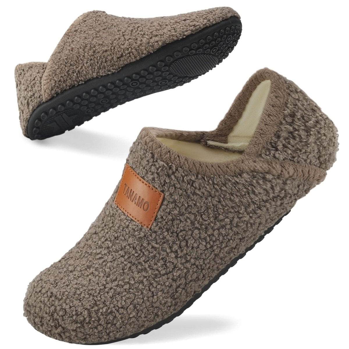 House Slippers for Women Men Indoor Barefoot Slippers Socks Furry Slip on House Shoes Cozy Comfy Slippers for Home Bedroom Travel Yoga - Love Salve 